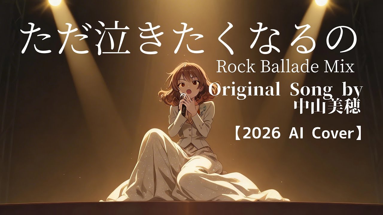 【中山美穂】ただ泣きたくなるの 2026 Rock Ballade Mix【AI Cover】