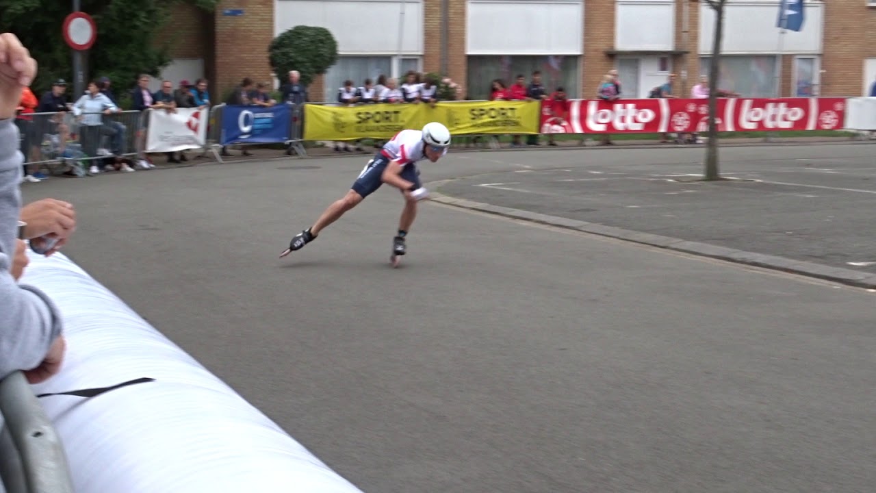 200m Time Trial Qualification JUNIOR MEN   Bobby Ball (European Championships Inline Skating 2018)