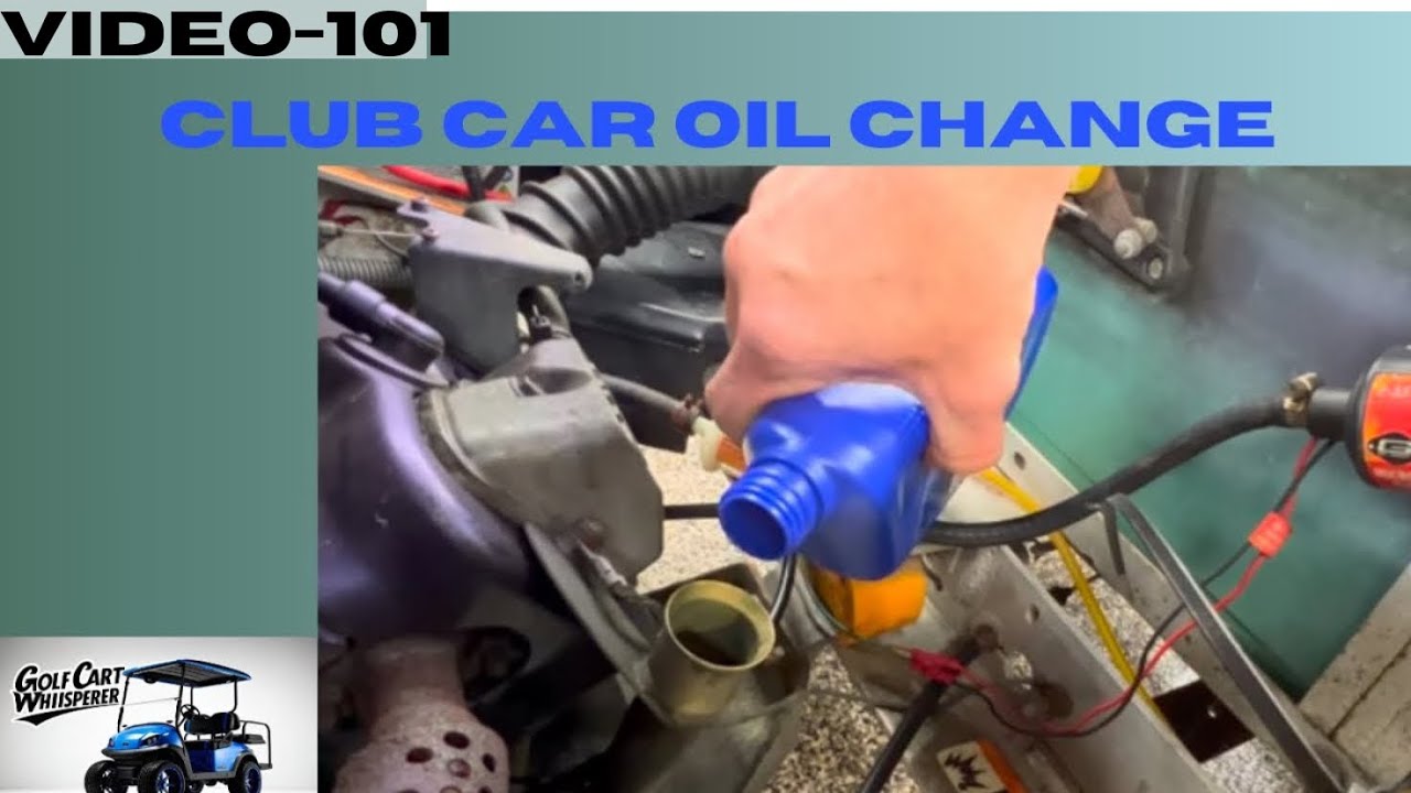 How to Change the fuel filter and add oil to a club car gas ds!