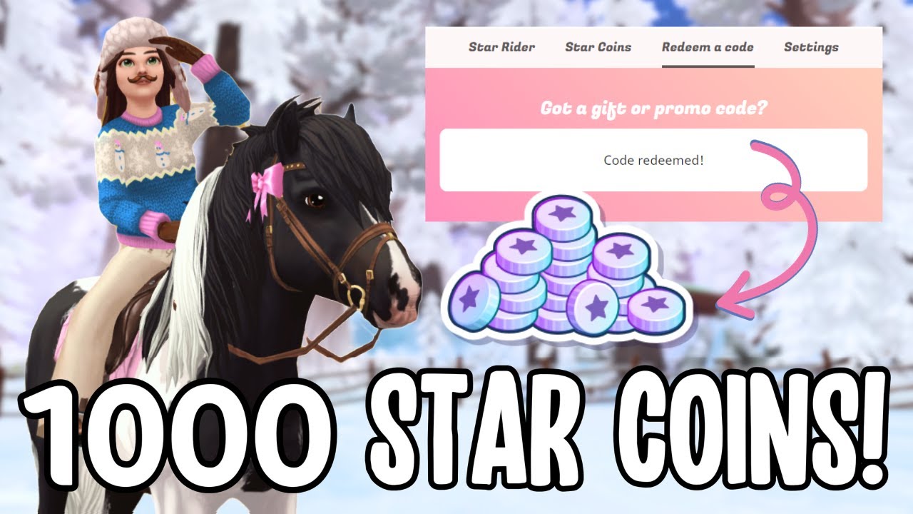 1000 STAR COIN CODE IN STAR STABLE!! LAST STAR STABLE GIVEAWAY *OPEN*