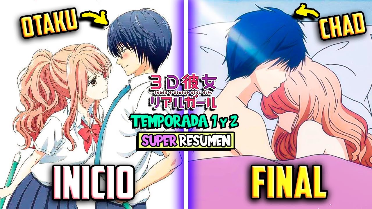 🧡NADIE lo QUERIA por SER OTAKU pero ENAMORÓ a LA MAS LINDA de la ESCUELA🎮 3D KANOJO REAL GIRL T1 y 2