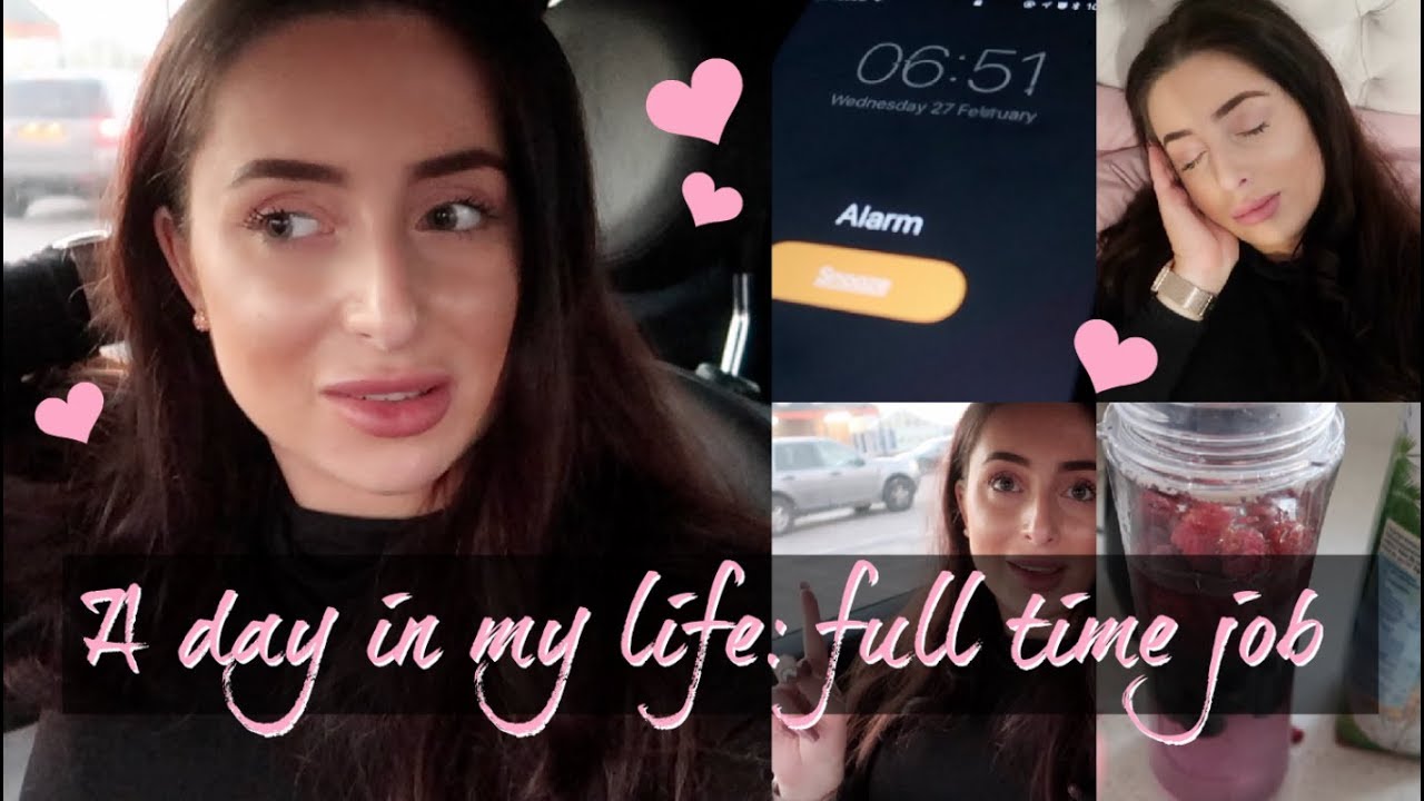A REAL DAY IN MY LIFE VLOG - FULL TIME WORK (OFFICE BASED) | BALANCING WORK & YOUTUBE | Hazel Wood