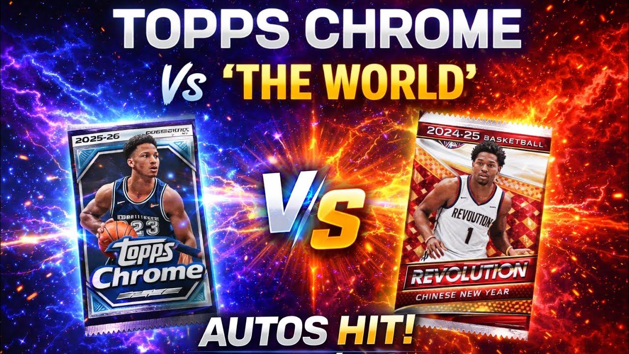 Topps Chrome vs 2024-25 Panini Revolution Chinese New Year x2!   A worthy competitor??  