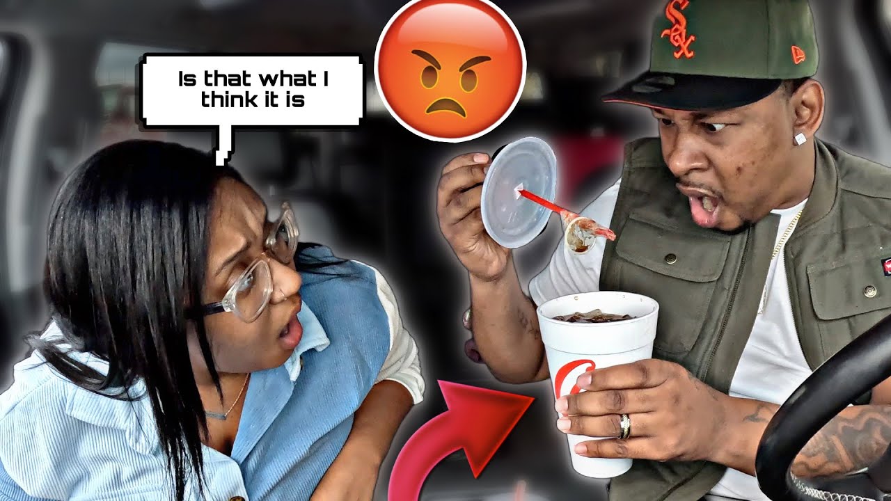 HE FOUND THIS IN HIS DRINK.. *HE FLIPPED*