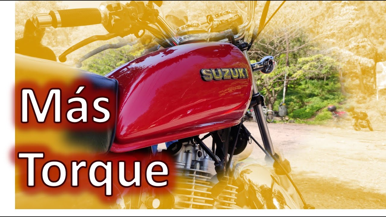 Kit de arrastre 14T - 45T en la Suzuki GN125F