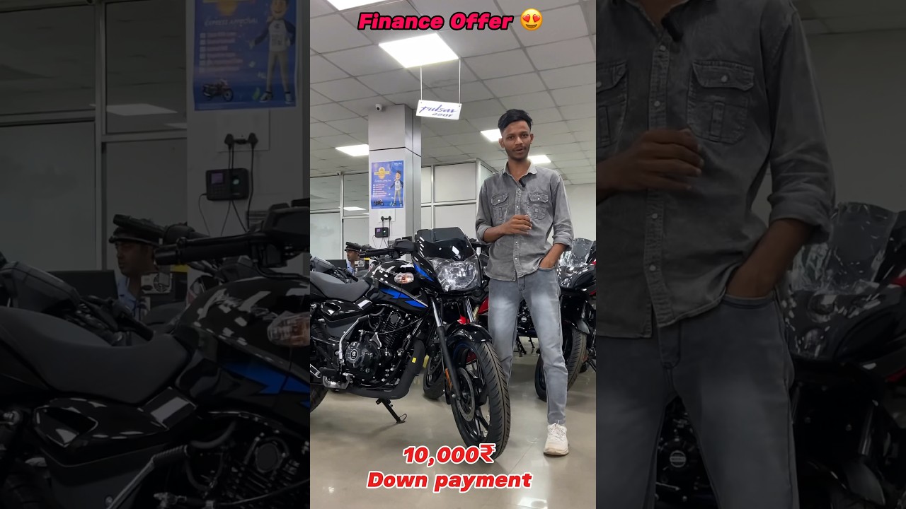 Finance Offer🥰 | Pulsar 125 Neon💙 Emi & Down Payment 💰 | Loan | #pulsar #finance #youtubeshorts