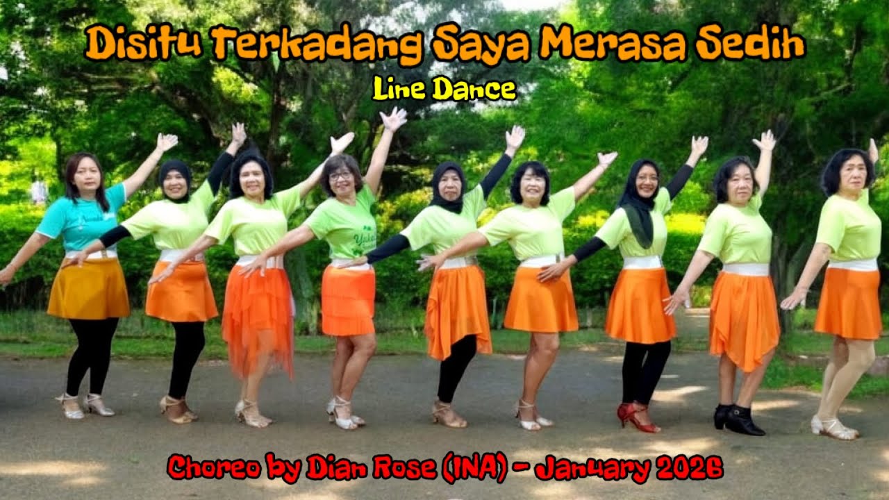 Disitu Terkadang Saya Merasa Sedih Line Dance - Beginner - Choreo @dianrose4908 - by Erma Line Dance