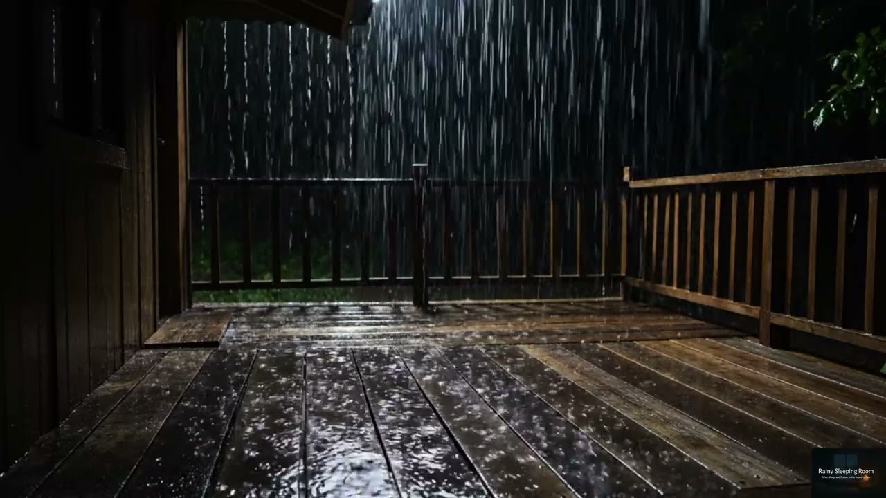 Soft Rain Outside the Open Window  Peaceful Night Ambience for Restful Sleep