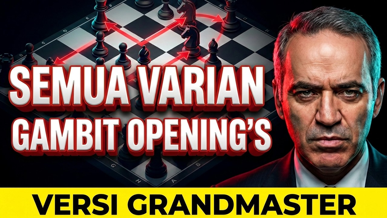 Semua Jenis PEMBUKAAN CATUR GAMBIT yang sering dimainkan oleh grandmaster sepanjang Zaman Part 2