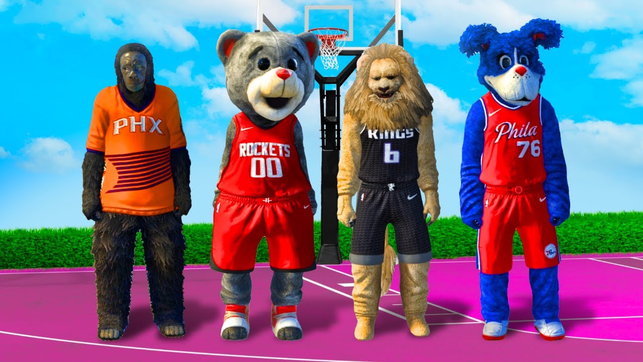WINNING A GAME WITH EVERY MASCOT ON NBA 2K21 IN ONE VIDEO... (25 MASCOTS pt 1)