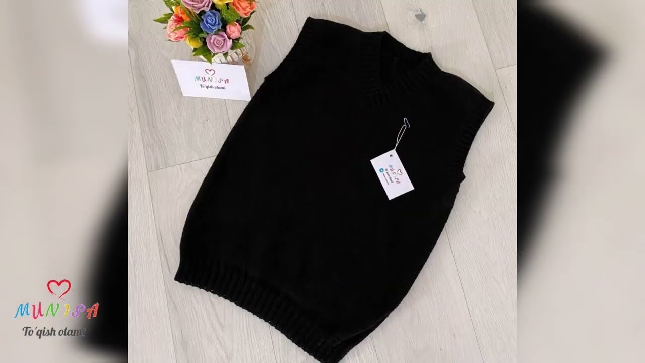O'quvchilar uchun nimcha. Безрукавка. Экспресс мастер класс. #toqish.#вязание. #crochet. #örgü.