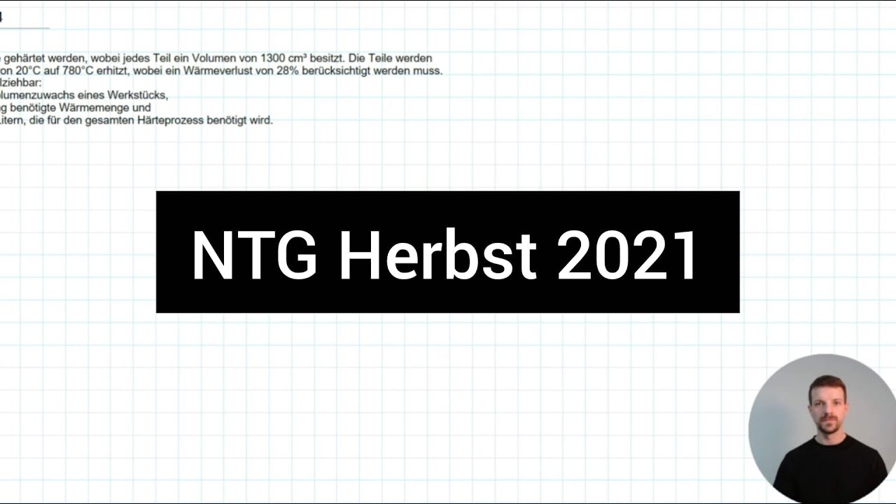 NTG Technische Fachwirte IHK 2021 Herbst Aufgabe 4