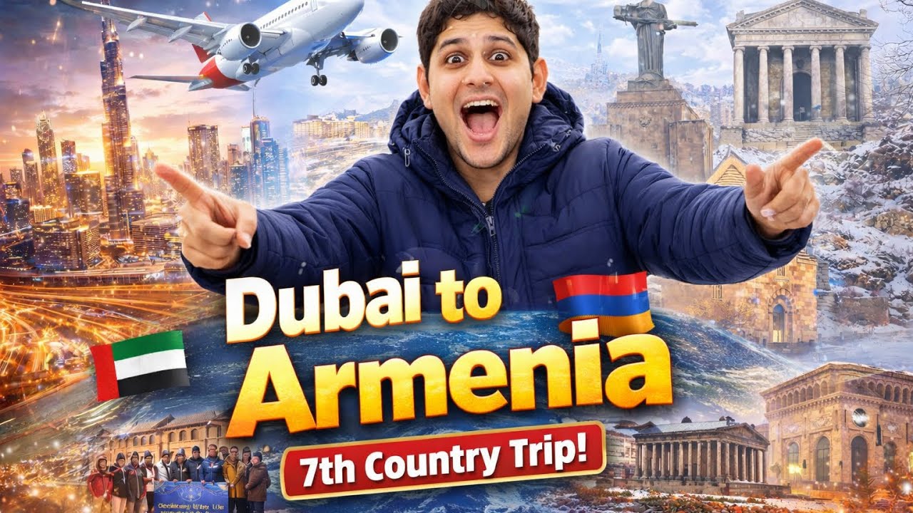 Travel Dubai to Yerevan Armenia 🇦🇲 Agar apko pure Trip ka expens janna hai to comment Karen Thanks 😊