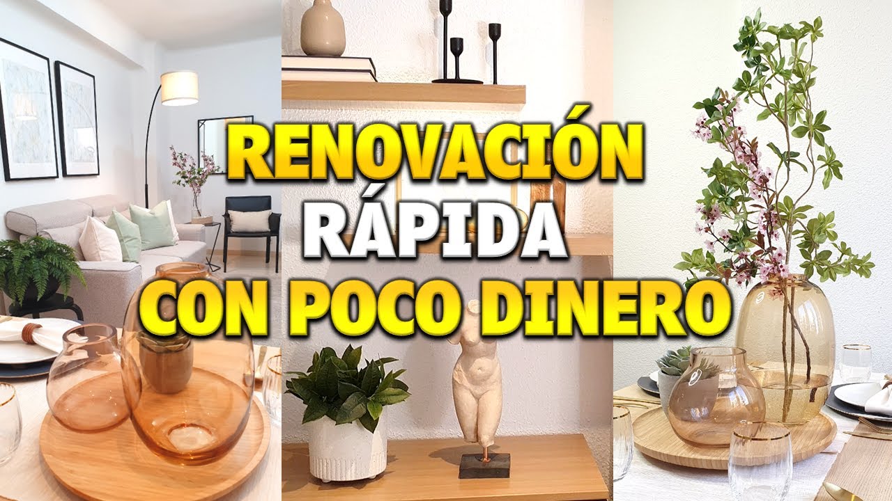 COMO RENOVAR la DECORACION de TU SALA CON POCO DINERO + ORGANIZACIÓN
