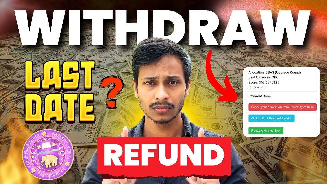 How to Withdraw Admission From DU UG 2025 | Cancel Your Admission from Delhi University Process 2025