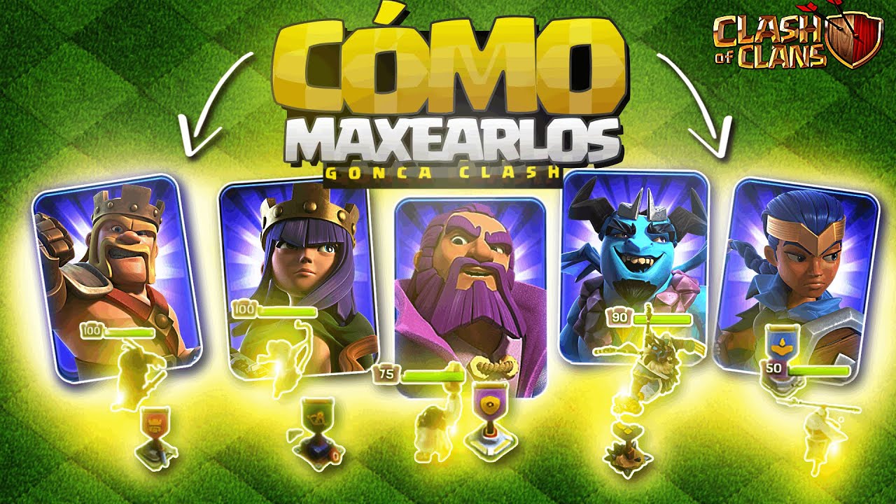 ⚡👑 C&oacute;mo MEJORAR tus H&Eacute;ROES R&Aacute;PIDO en Clash of Clans (&iexcl;Sin Quedarte Atr&aacute;s!)