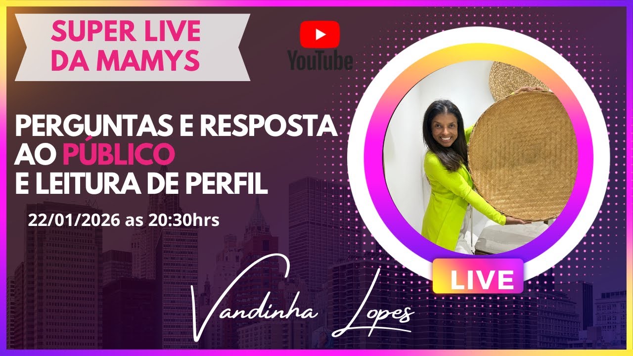 live com mamys vandinha lopes 23/01/2026 as 20:30hrs