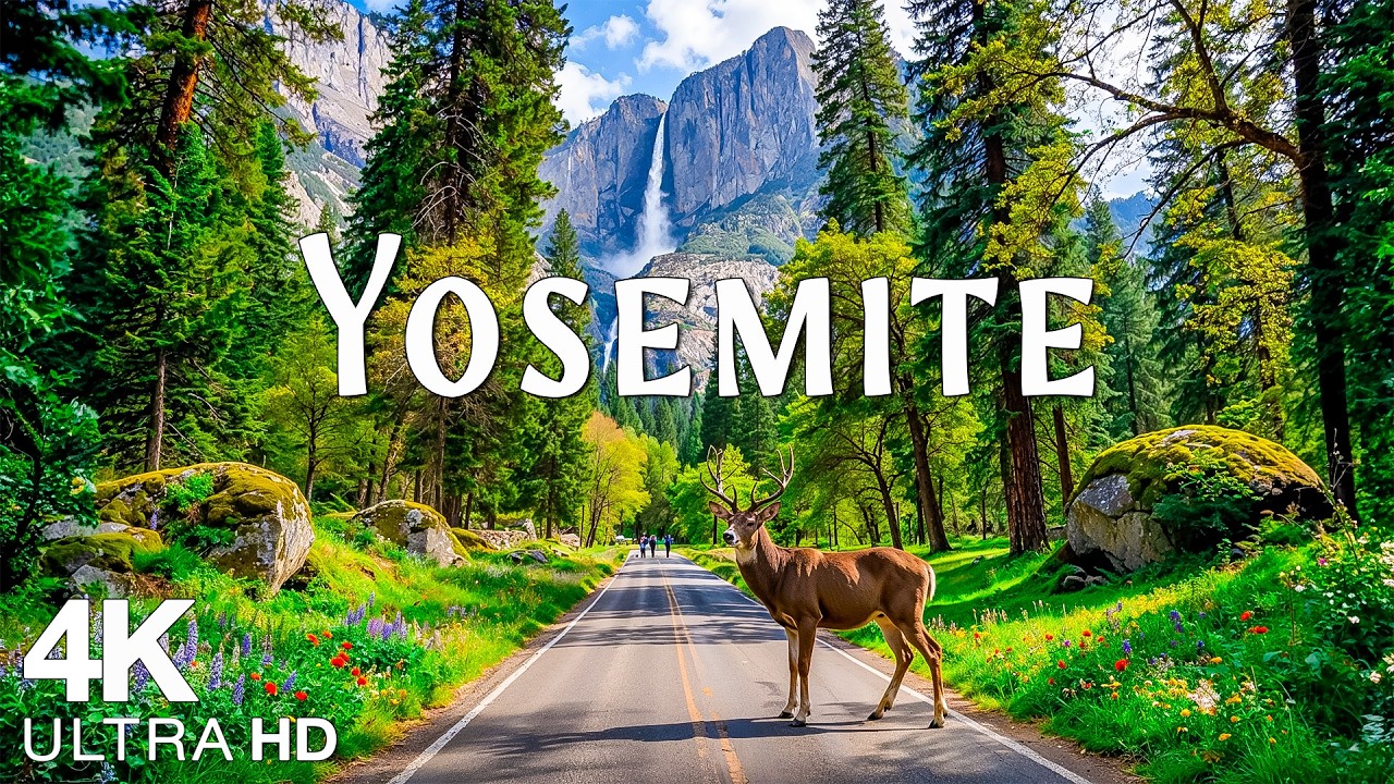 Yosemite National Park 4K UHD | Stunning Scenic Views & Relaxing Nature Film with Calming Music