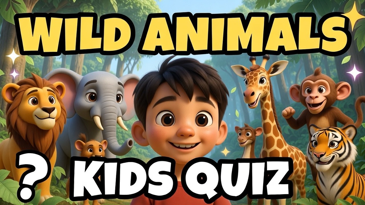 What Is This? | Wild Animals Quiz | English Vocabulary for Kids