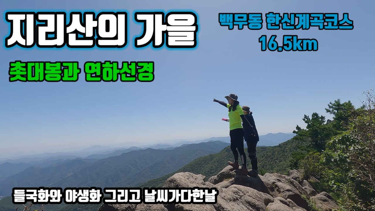 등산/한신계곡에 반하고 가을지리산에 취한날/