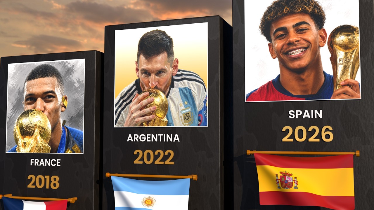 Победители Чемпионата мира по футболу с 1930 по 2026 год 🏆 &mdash; рейтинг 4 стран