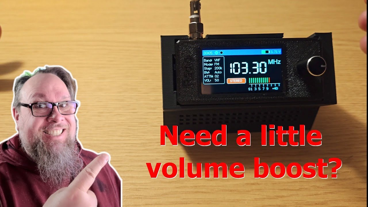 Desktop stand for the SI4732 SDR radio!