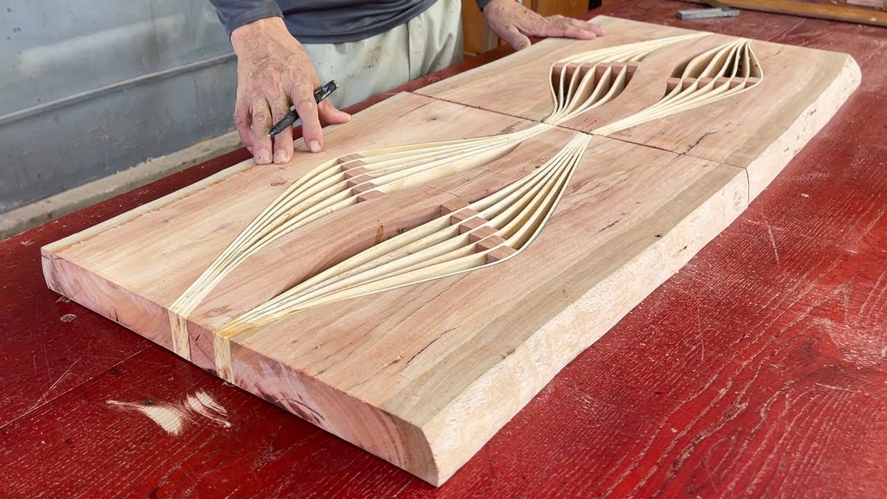 Woodworking Crafts Hands Always Creative Wonderful // Unique Table Design With Amazing Curves