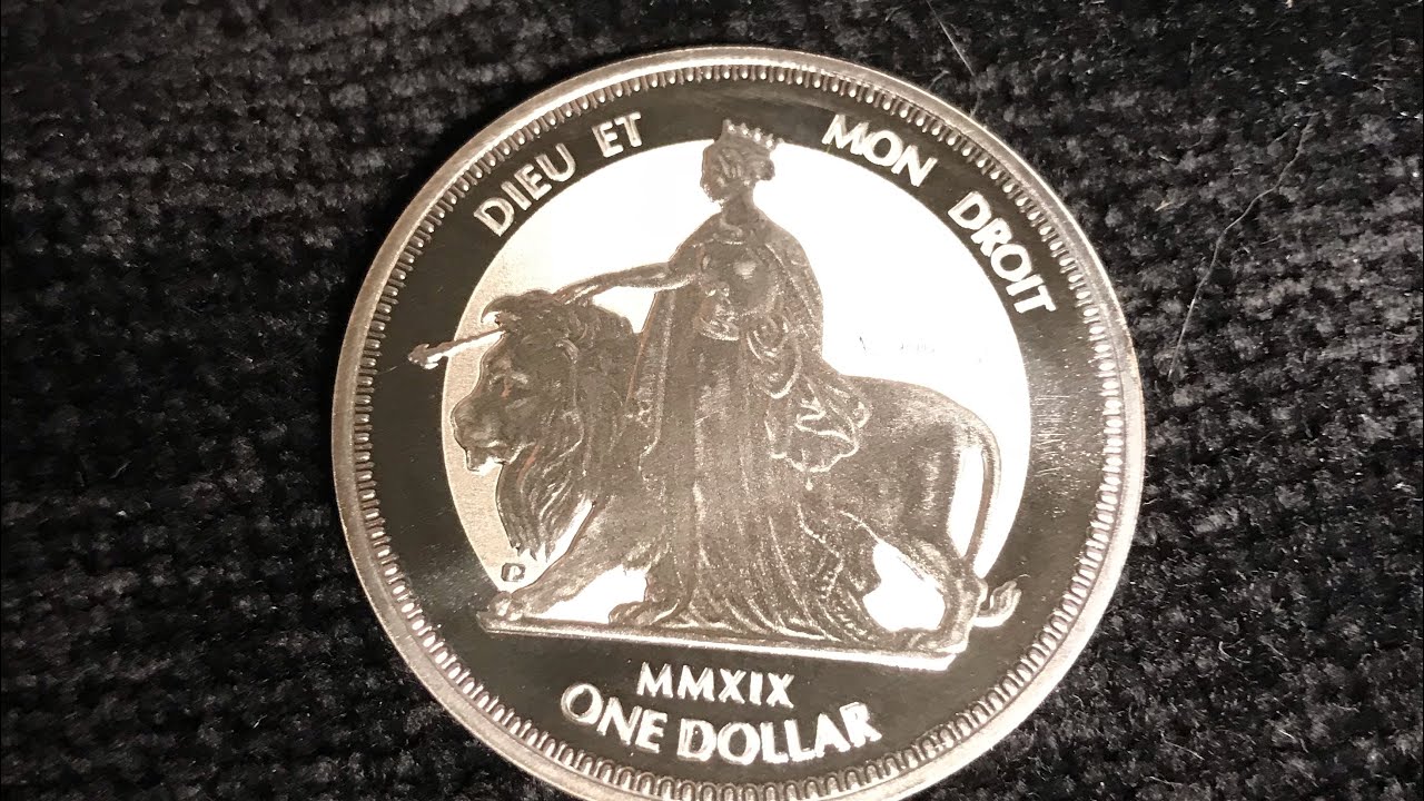 2019 British Virgin Islands 1 oz Silver Una & The Lion Frosted BU
