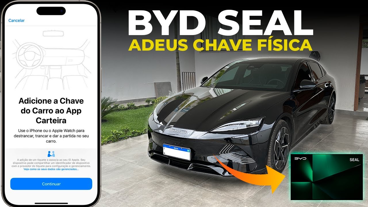 BYD SEAL: MELHOR ATUALIZAÇÃO (NFC) DA PRA ABRIR O CARRO COM O IPHONE E APPLE WATCH E SAMSUNG TBM!