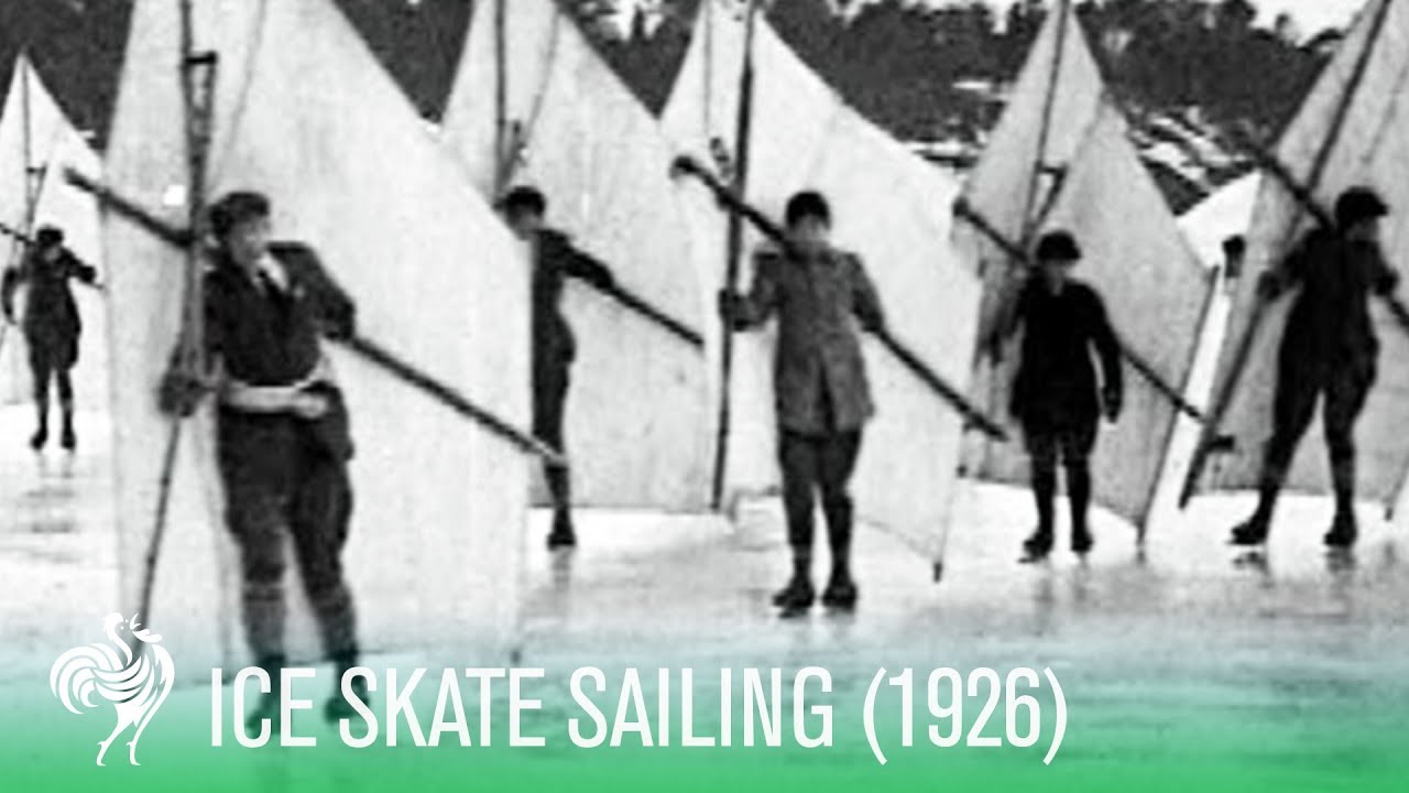 New Sport: Solo Ice-Skate Sailing (1926) | Sporting History
