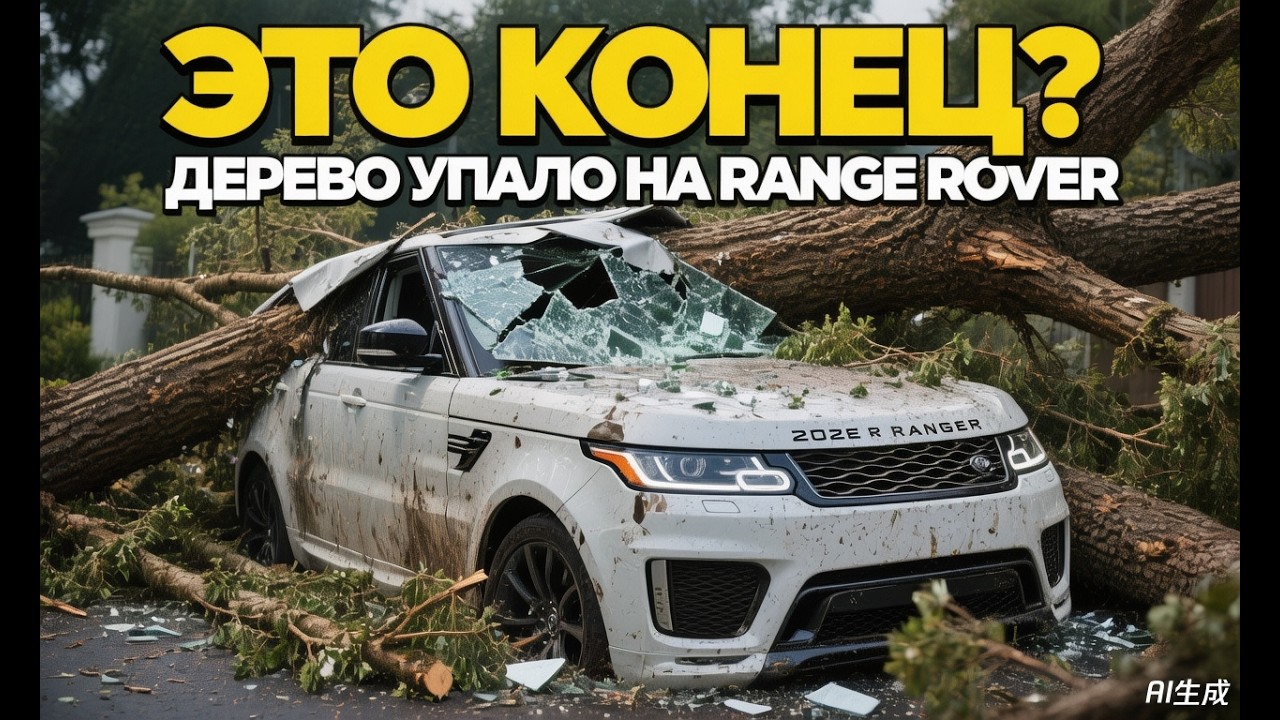 На Range Rover Sport 2022 упало дерево! Ремонт крыши своими руками 😱
