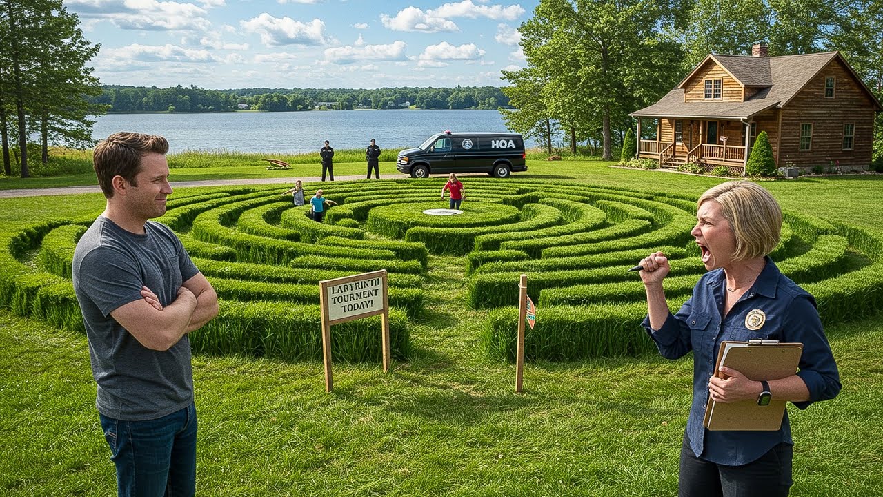They Said My Grass Was Too Long, So I Mowed a Giant Labyrinth Into It and Held a Tournament!