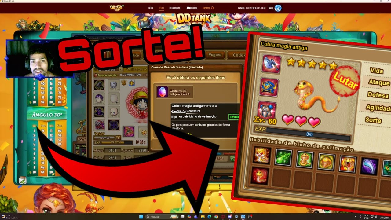 PEGUEI A COBRA MAGICA NA MINHA VOLTA AO DDTANK BRASIL 5.5