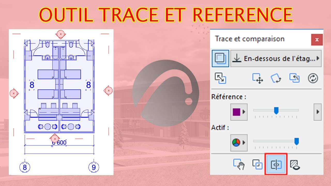 ARCHICAD 26 | Tout Sur l'Outil Trace et Comparaison dans ARCHICAD (Importer PDF,  Afficher la Trace)