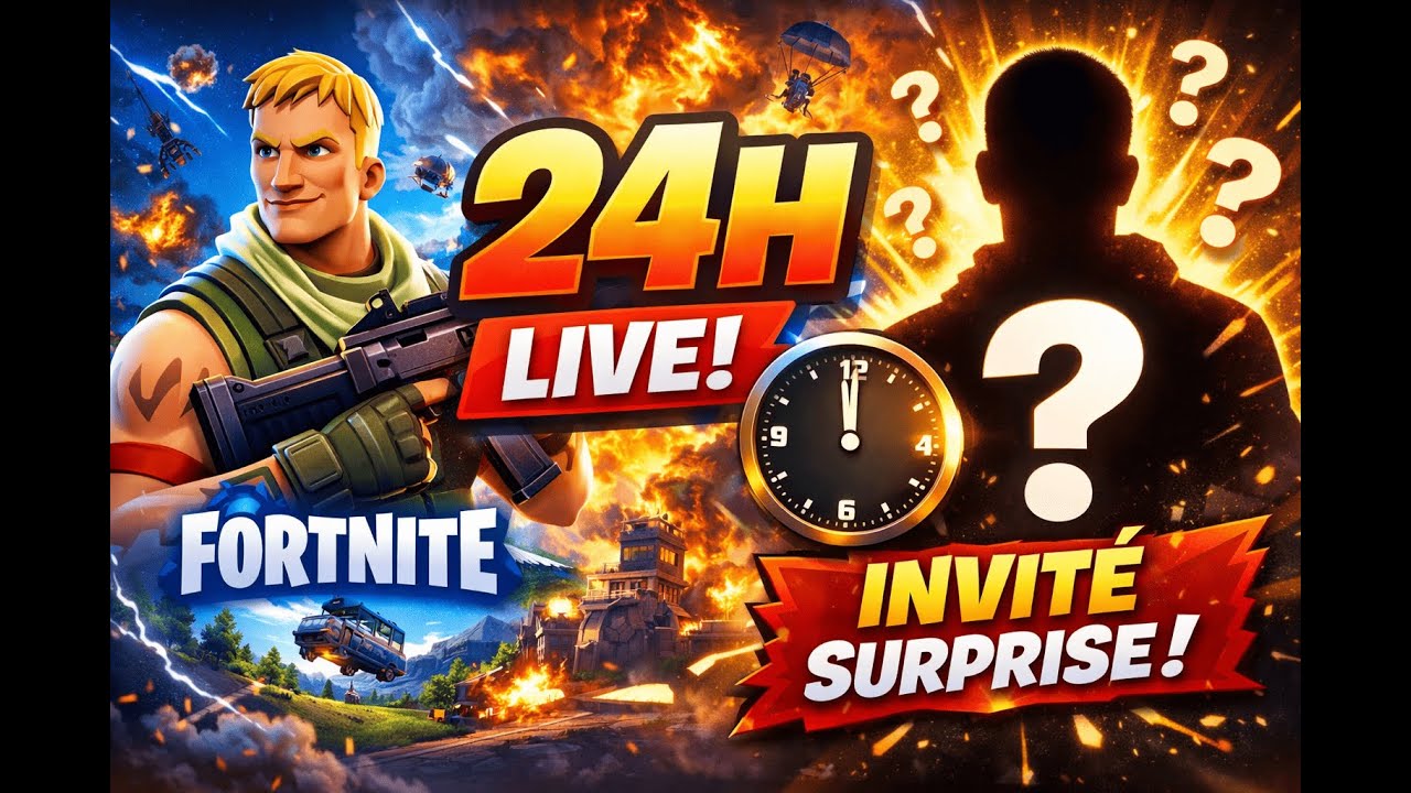 LIVE FORTNITE 24H AVEC UN INVITE SURPRISE !