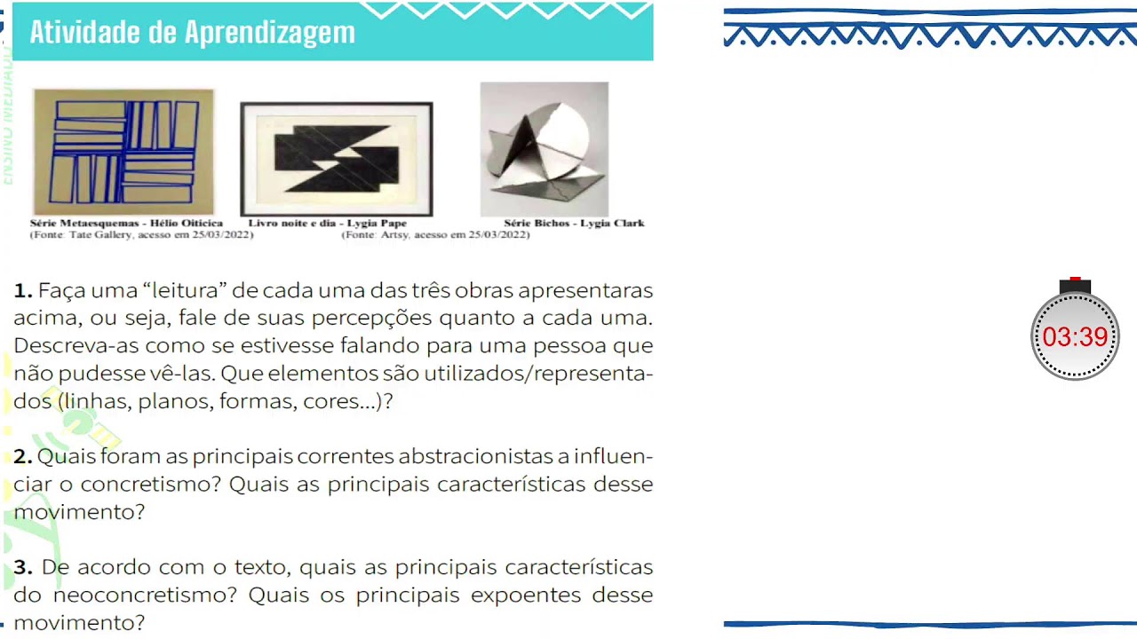 🔴 TARDE - ARTE - 05.02.26 - 9º Ano