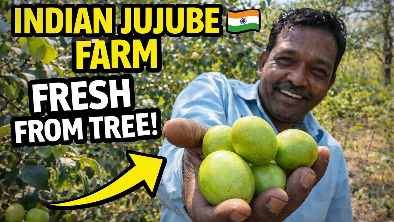 Visiting a Jujube Fruit Garden in Rural India 🇮🇳Eating Fresh Indian Jujube Straight from the Farm🇮🇳