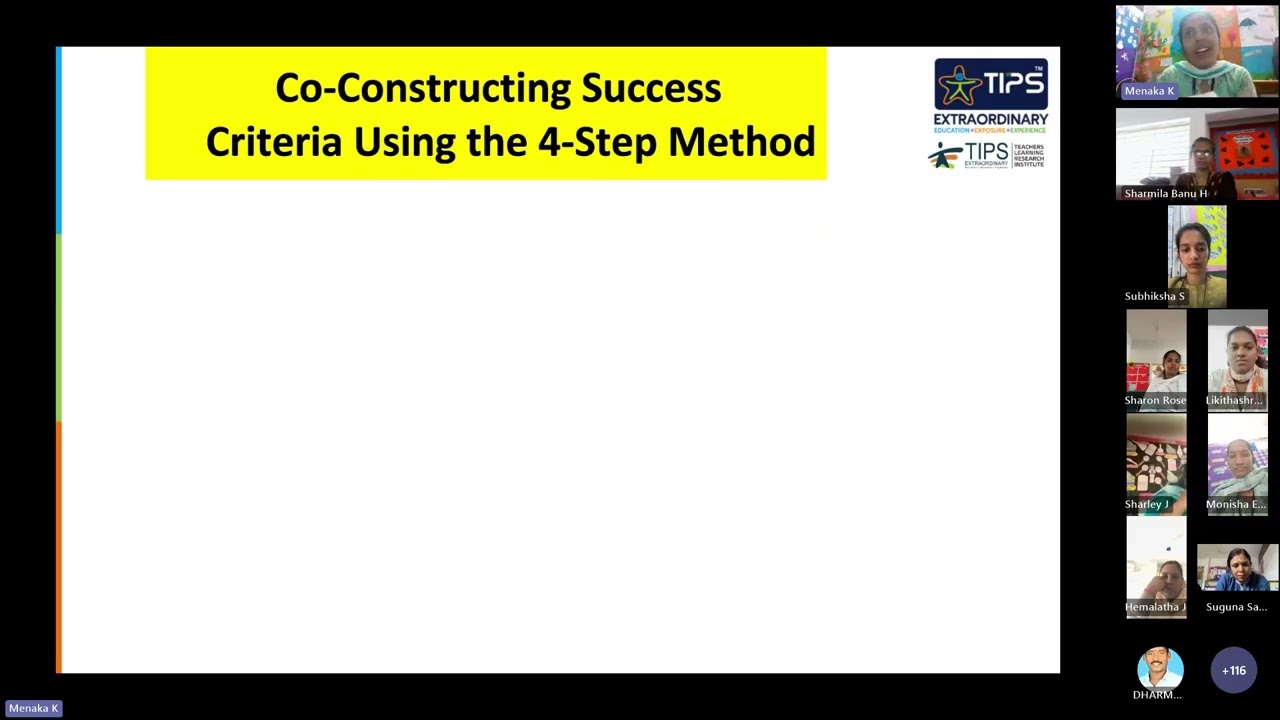 Constructing success criteria by Ms Menaka