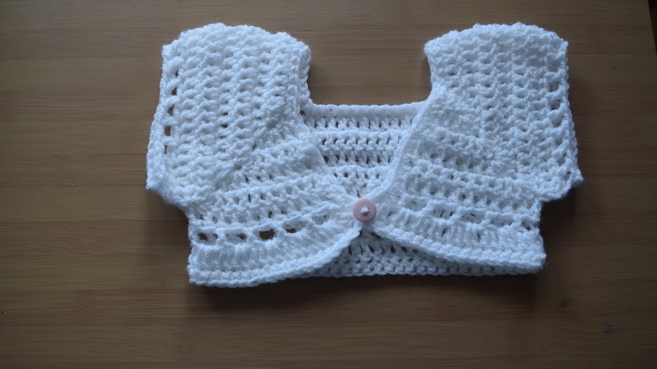 Crochet bolero/shrug/crochet cardigan/baby cardigan