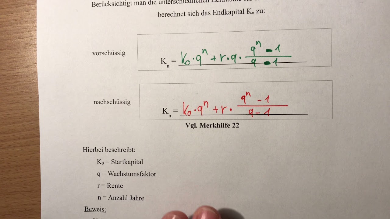 10-3.1 Rentenrechnung - Einführung