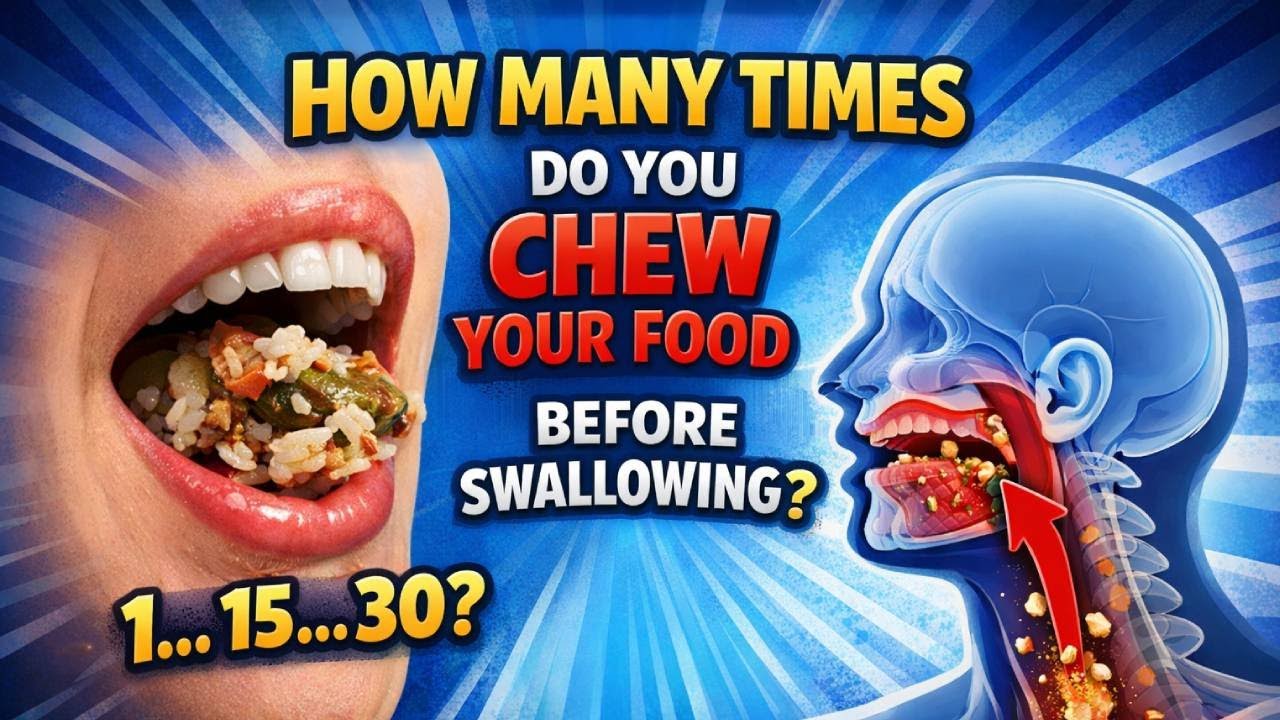 how many times do you chew your food before swallowing