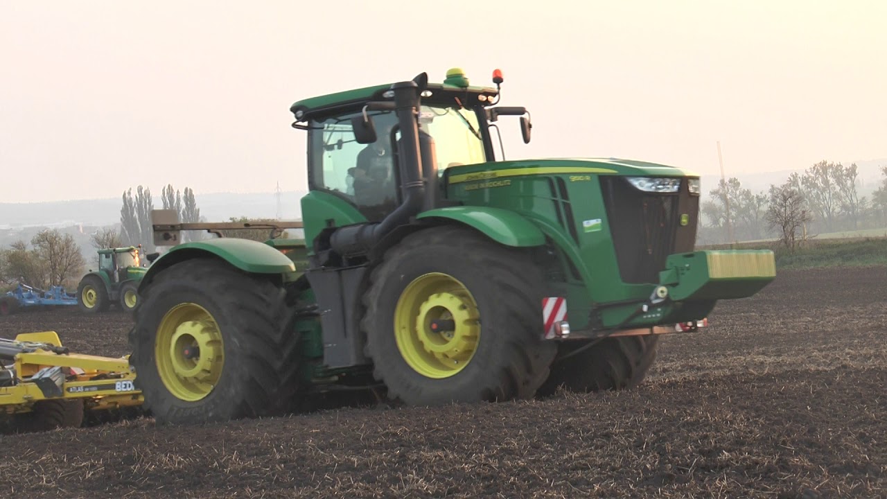 John Deere 9560R + 8420R + Bednar Atlas soil preparation in Germany