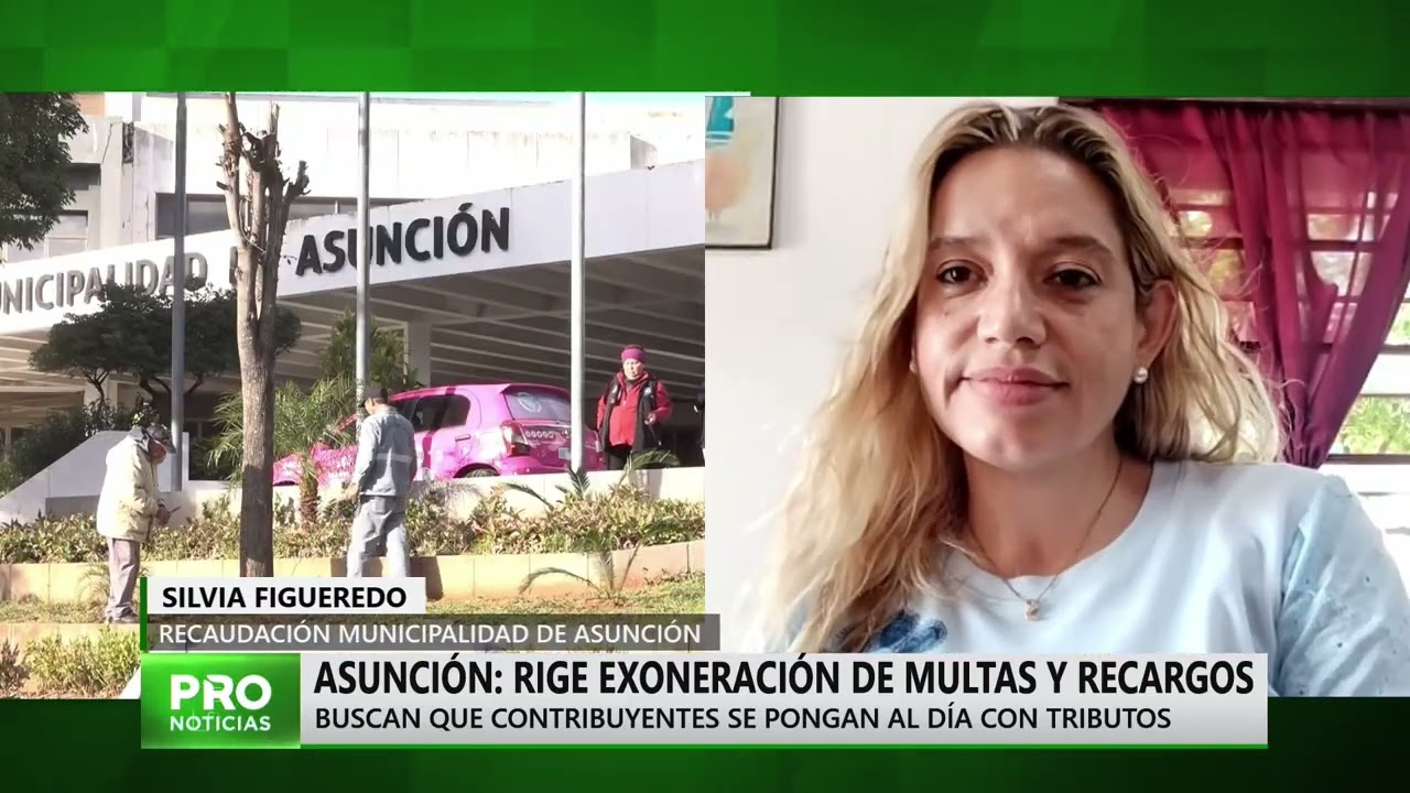 Asunción: exoneración de multas y recargos rige hasta este mes