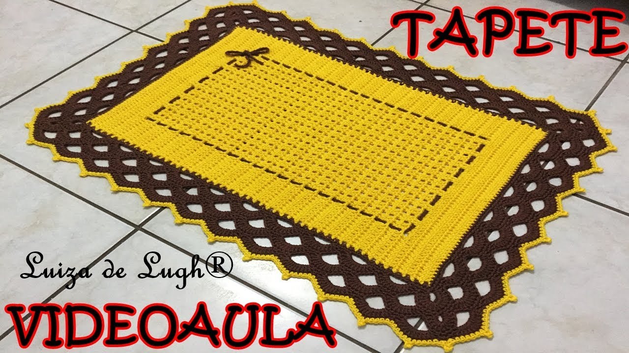 TAPETE RETANGULAR (BICO ARCOS) # Luiza de Lugh®