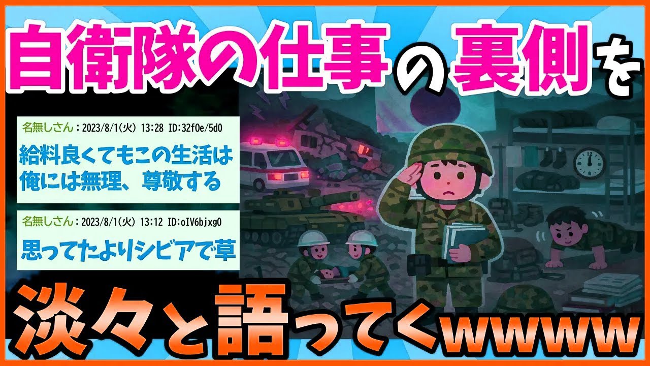【2ch面白いスレ】俺が自衛隊の事についてひたすら書いてくスレ【ゆっくり解説】