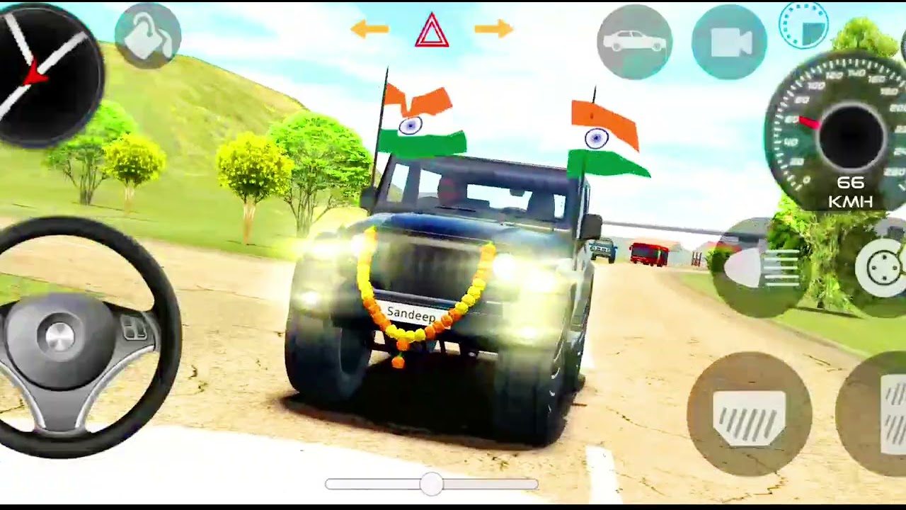 Modified Mahindra Thar  Car Game :Indian Black Thar (Gadi Wala Game) Car Game Android Gameplay #2026