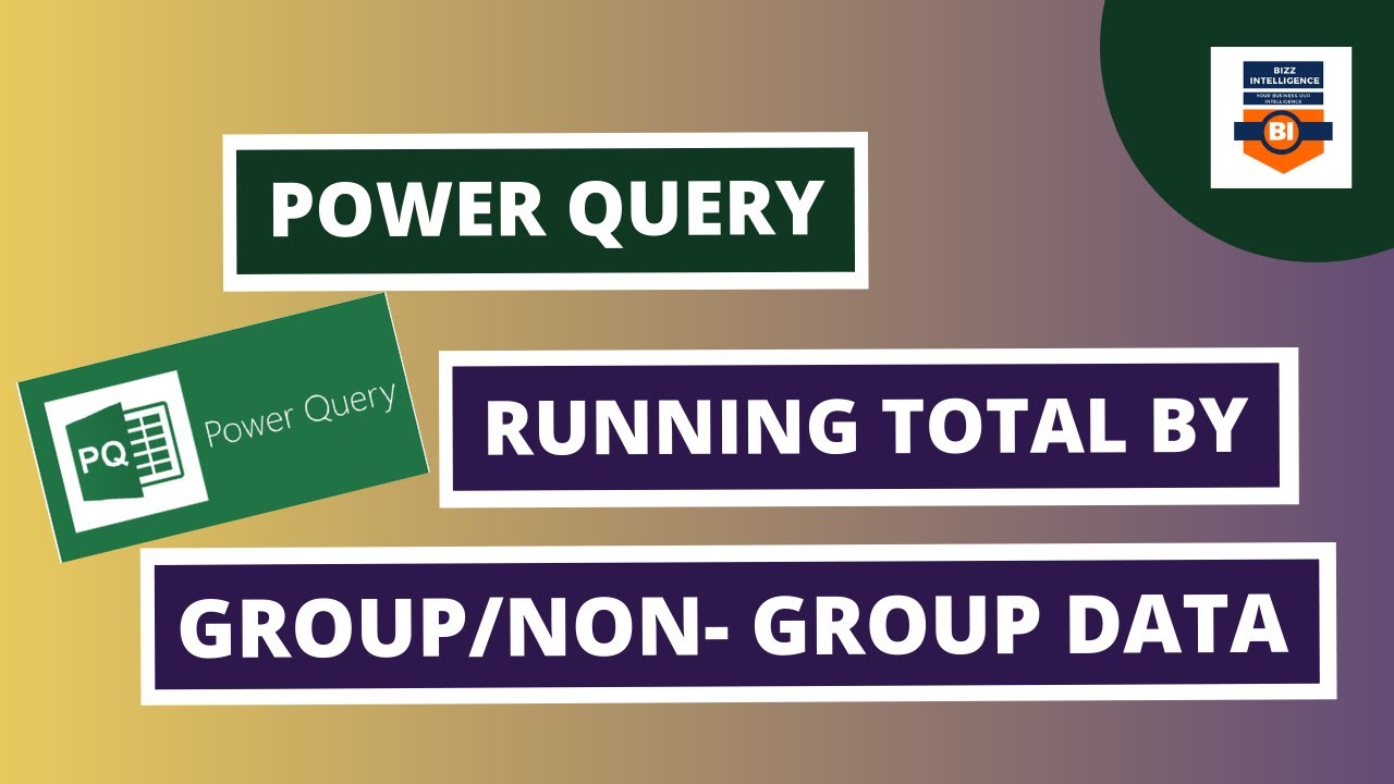 Running Total In Power Query | Running Sum In Power Query | Cumulative sum in power query