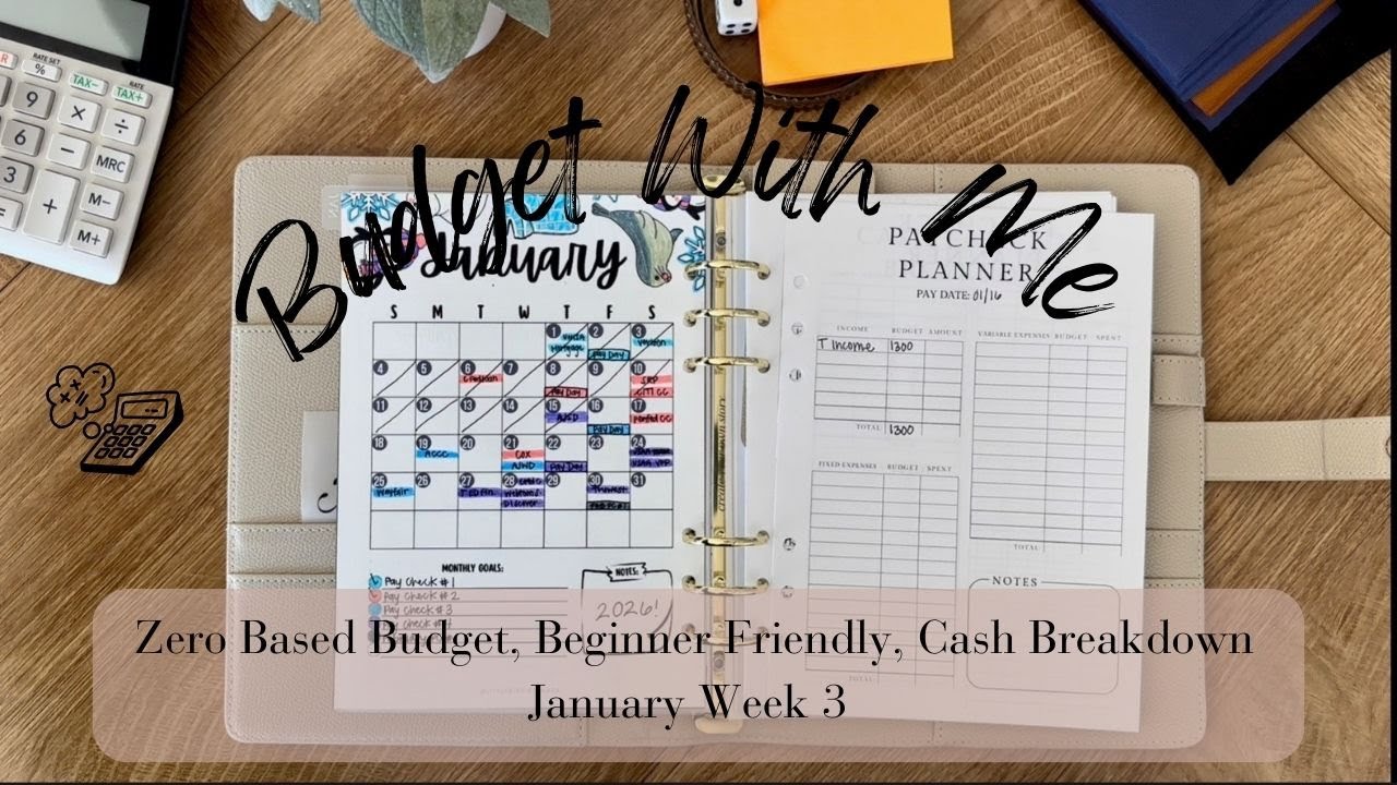 Budget With Me | $1,300 | Jan. Week 3 | Budgeting for Beginners | Zero Based Budget | Cash Envelopes