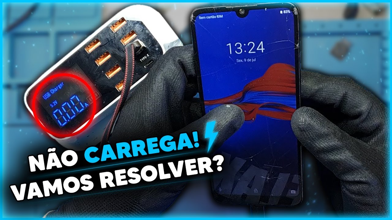 Moto E6 Plus Não Carrega Com Defeito na Placa! Vamos Consertar (Aula Completa)