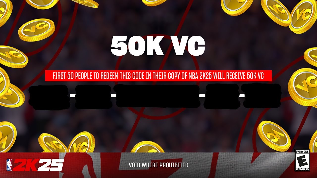 Here's a Mycareer Locker Code for a FREE 50k VC! NBA 2K25